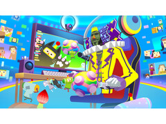 A promotional image for Katamari Damacy Rolling Live on Apple Arcade. (Image Source: Apple)
