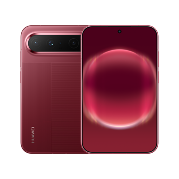 The Huawei Pura X View in Leaping Shadow Red
