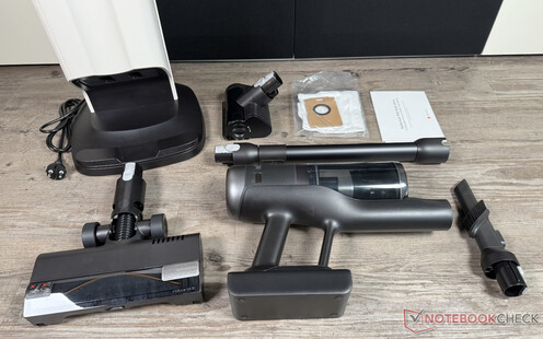 Scope of delivery of the Roborock H60 Hub Ultra