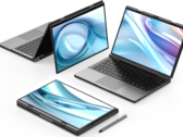 The GPD DUO dual-screen laptop supports external GPUs via the OCuLink port (Source: GPD) 