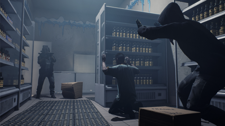 Players are faced with more than just taking down the bad guys - securing civilians can be just as harrowing as surviving shootouts. (Image Source : Steam)