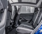 Backseat of a Tesla Model Y. The automaker will bring the child presence detection feature to more models (Image source: MotorTrends)