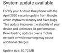 Xiaomi Mi A1 April 2020 update notification (Source: Own)