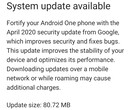 Xiaomi Mi A1 April 2020 update notification (Source: Own)