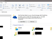 The latest builds of Windows 10 now show occasional advertisements for OneDrive storage in the File Explorer. (Source: MSPowerUser)