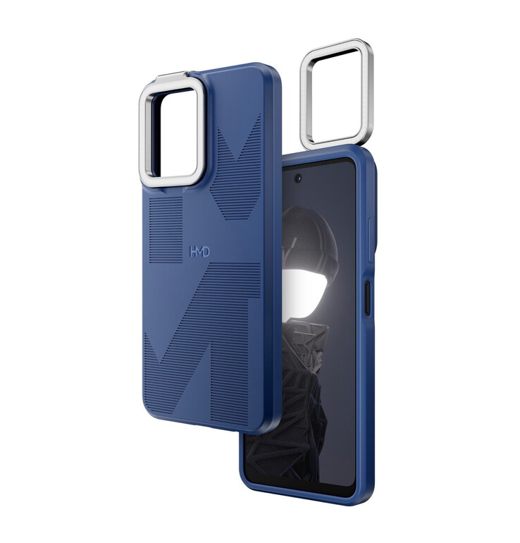 HMD's 'Flashy Outfit' adds an LED light ring built into a fold-out clip. (Image source: HMD Global)