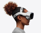 The Vision Pro ships with an optional double loop headstrap to help support its weight. (Image: Apple)