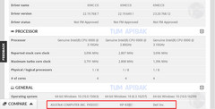 3DMark entries for new laptops with the Intel-AMD MCM. (Source: TUM_APISAK/Imgur)