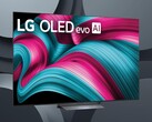 77-inch LG C5 OLED TV front shown at angle is shown (Image source: LG with edits)
