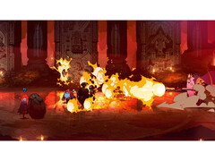 A screenshot showcasing Dotemu&#039;s new beat-em-up Absolum (Image Source: Steam)