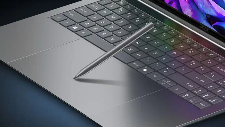 The Acer Swift 16's haptic trackpad supports MPP 2.5 tilt-enabled styluses.