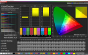 CalMAN ColorChecker (target color space: sRGB)