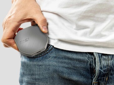 The drive is designed to take up less space in a pocket or camera bag. (Image source: MSI)