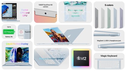 Fan-made M2 MacBook Air marketing material. (Image source: @ld_vova)