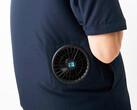 A Japanese fashion label wants to combat sweaty shirts with two fans.