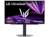 The LG UltraGear 27GX704A (pictured) comes with a glossy OLED panel. (Image source: LG Japan)