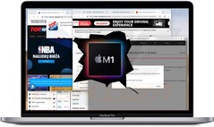 The first Apple M1-native running malware has been discovered. (Image source: Apple/PCRisk - edited)