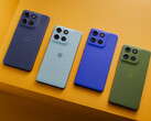 Motorola describes the Moto G56's launch colours as Black Oyster, Grey Mist, Dazzling Blue and Dill, all with Pantone branding. (Image source: Motorola)