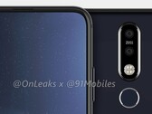 The Nokia 6.2 may have a 2019 front-facing camera. (Source: 91Mobiles/OnLeaks)