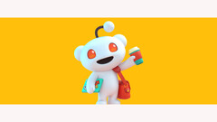 Promotional artwork for Reddit Pro featuring the platform's mascot Snoo against a yellow background. (Image Source: Reddit)