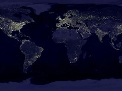 An image showing the continents on Earth at night. (Image source: Pixabay)