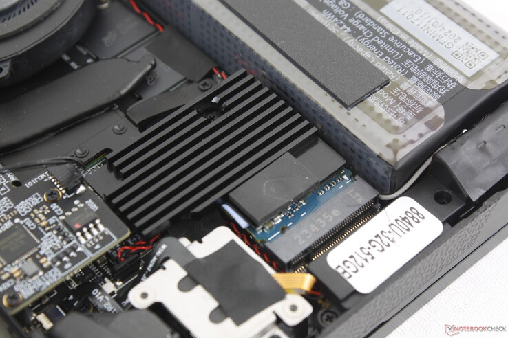 Removable M.2 2230 NVMe SSD with heat sink