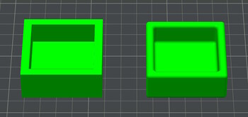 Rounded edges are recommended