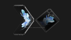 The Galaxy Z Flip5 will be one of many devices that Samsung debuts at its next Galaxy Unpacked event. (Image source: @OnLeaks &amp; MediaPeanut)