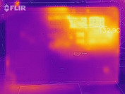 heat distribution at idle - underside