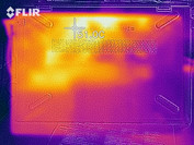 Heat-map of the bottom case under load