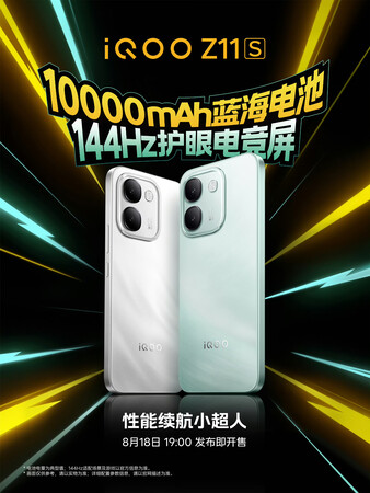 The iQOO Z11S with 10000mAh