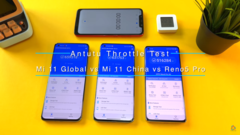 Two versions of the Mi 11 go head to head. (Source: YouTube)