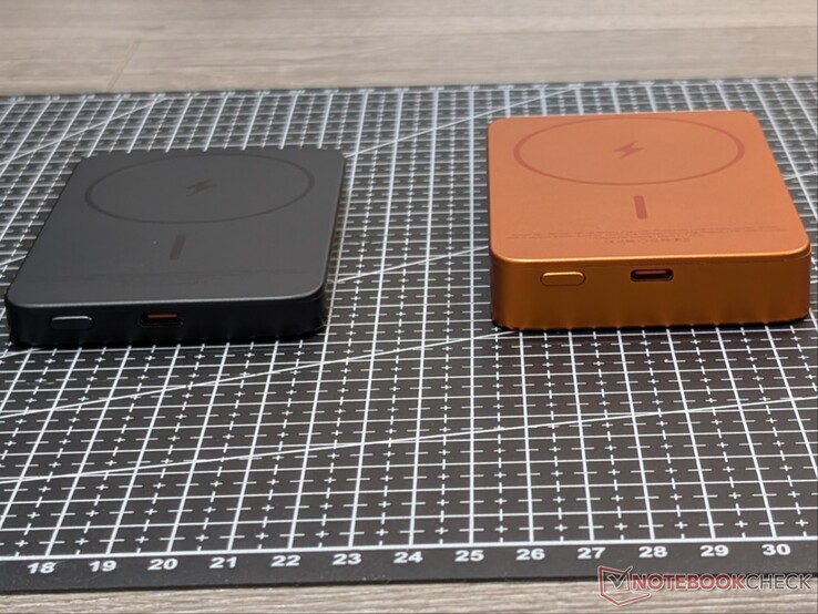 Thickness difference between the two.
