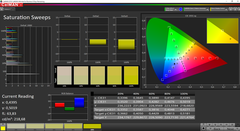 CalMAN: Saturation - AdobeRGB target colour space