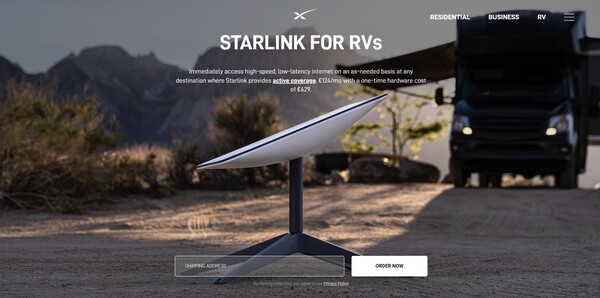 Starlink for RVs. (Image source: Starlink)
