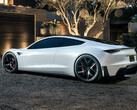 The new Tesla Roadster concept. (Image source: Tesla)