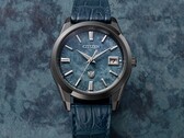 The Citizen 30th Anniversary Eco-Drive model (pictured) has a cloud-like pattern on the blue washi paper dial. (Image source: Citizen)