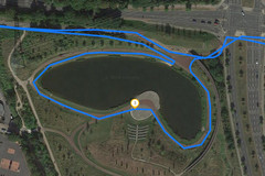 GPS Honor 7C - lake-side trail