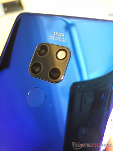 Mate 20 is completely smooth in the back unlike the roughened glass of the Mate 20 Pro
