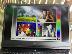 Outdoors under shade