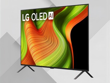 48-inch LG B5 OLED TV front view at angle (Image source: LG with edits)