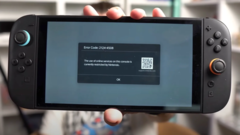 A restricted Nintendo Switch 2 console (image source: ScatteredBrain's YT channel)