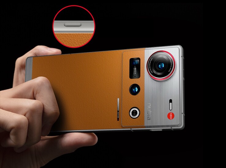 The Nubia Z70S Ultra already features a triple camera setup and a dedicated shutter button. (Image source: Nubia)