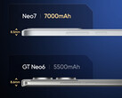 Realme Neo 7 has a bigger battery but is thinner than its predecessor (Image source: Realme - edited)