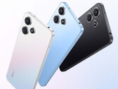 The Redmi Note 12R comes in Midnight Black, Sky Fantasy and Time Blue colourways. (Image source: Xiaomi)