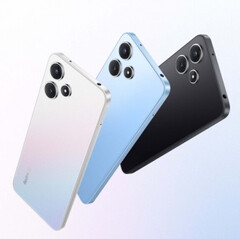 The Redmi Note 12R comes in Midnight Black, Sky Fantasy and Time Blue colourways. (Image source: Xiaomi)