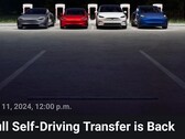 Free FSD transfer offer will join a trial deal (Image source: Tesla)