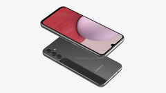 A &quot;Galaxy A14&quot; render. (Source: OnLeaks x GizNext)