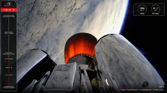 View from the second stage of the Electron during the launch of QPS-SAR-12 (Image source: Rocket Lab)