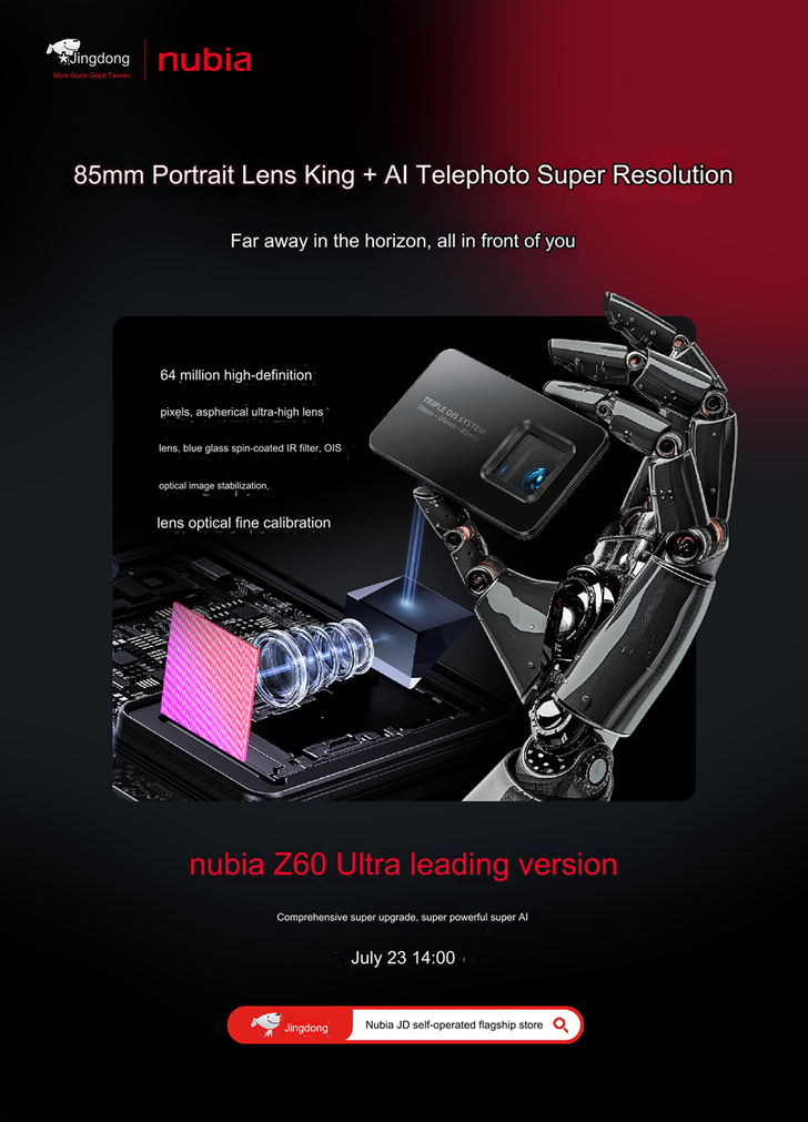 Telephoto camera (Image source: Nubia [machine translated])